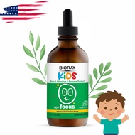Bioray Kids NDF Focus Boost Attention& Remove Toxins Naturopathic Probiotic Drops Citrus 4 fl oz. (1