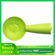 Bjiax Rice Spoon Smile Face Pattern Preven Sticking Standable Cooker Spatula for Home Use Green