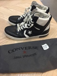 【降價$5,280→$2,000】全新真皮Converse x John Varvatos聯名高筒皮革做舊設計運動鞋