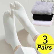 1/3Pairs Fashion Japanese Style Tabi Toe Socks for Men Women Summer Fiber Two Finger Socks Kimono Flip Flop Sandal Split Tabi Toe Sock