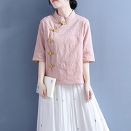 Fashion Buddhist Female Layman Clothes Traditional Chinese Medicine Physiotherapy Moxibustion Shop W