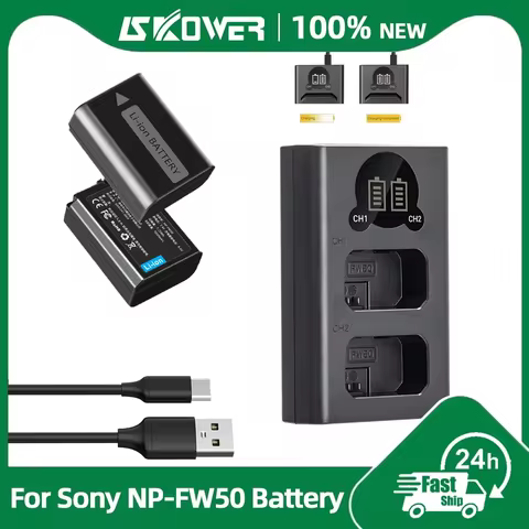 NP-FW50 Battery for Sony Camera A5100 A6000 A6100 A6300 A6400 A6500 A7II A7RII A7SII NEX-3 5 7 ZV-E1