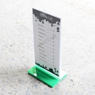 A5 Menu with instant base
