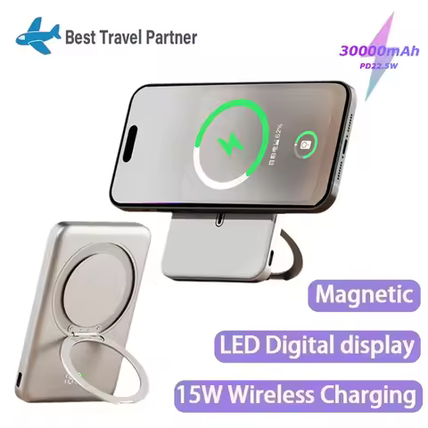 PD20W Magnetic Power Bank 10000mAh Portable Wireless Fast Charging Powerbank for IPhone MagSafe Mini