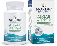 NORDIC NATURALS ALGAE OMEGA 625mg 100% Vegetarian Omega-3 60 Soft Gels