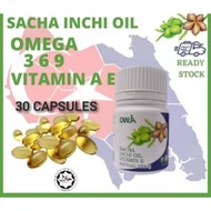 Ready stock[HALAL] Minyak Sacha Inchi Oil Softgel OWJA- 30 CAPSULES