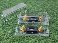 ฟิวส์ 1ออก1 (ตัวใหญ่ 250A) อย่างดี เครื่องเสียงรถยนต์ ฟิวส์กันช็อต เข้า1ออก1 แบบหนา 250แอมป์ FUSE กร