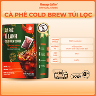 Cà phê Cold Brew túi lọc Arabica Cầu Đất tiện lợi cho người bận rộn từ Message Coffee hộp 5 túi x 20
