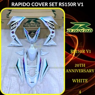 RAPIDO COVER SET RS150R/RS150 V1 20TH ANNIVERSARY (4) WHITE (STICKER TANAM/AIRBRUSH) COVERSET