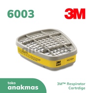 3M 6003 Organic and Acid Gas Filter Cartridge Original / 1 Pack contains 2 Pcs