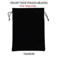 High Quality Dice Pouch Bag (15x20cm) Fits 100pcs. Dice