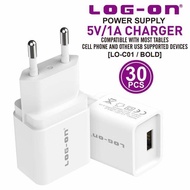 Batok Charger Log On 1A 1USB perpcs