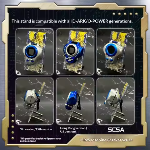 New Digimon Color Screen D-Ark Digivice Stand / Desktop Display Stand + Screen Protector + Protectiv