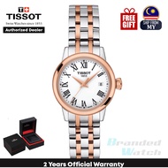 [Official Warranty] Tissot T129.210.22.013.00 WOMEN'S CLASSIC DREAM ANALOG WHITE DIAL STEEL WATCH T1292102201300
