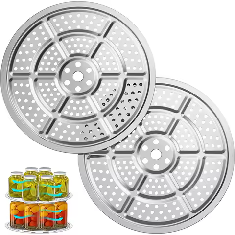 2Pcs Pressure Canner Rack Stainless Steel Pressure Cooker Rack Compatible with Presto Pressure Canne