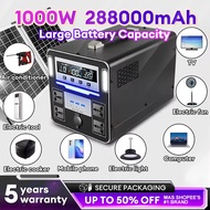 Solar Power Station 1000W Portable Camping Outdoor Power Supply Generator Emergency Dynamo Silent