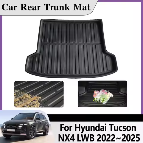 EVA Car Trunk Pads For Hyundai Tucson NX4 LWB 2022 2023 2024 2025 Material Floor Tray Liner Anti-Sli