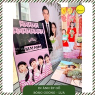 Print super sharp Wood Pressed photos - Photo Frame Size 50cm x 70cm, 60cm x 90cm Wall Decoration, R