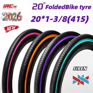 IRC SIREN folding bike outer tire 20*1-3/8 451 Colorful tire 20-inch P8 P10 outer tire modification