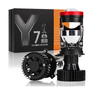 2pcs 100W Y7D H4 Super Bright LED ไฟหน้ารถ H4 มินิโปรเจคเตอร์เลนส์หลอดไฟ 6000 K 30000LM High LOW Bea