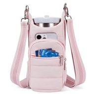 Women's Crossbody Water Bottle Bag for Hiking and Cycling, Can Hold Water Bottle