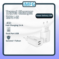 IMFG Charger I-C5 2 Port 12W 2. USB Fast charger