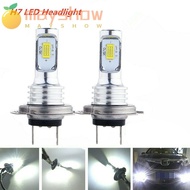 MAYSHOW 2Pcs H7 LED Headlight Driving Bulb White Light Fog Light