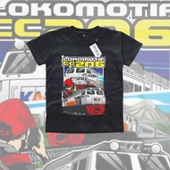 Kaos Anak Karakter Kereta Api Indonesia CC206 Usia 3.5 - 12 Tahun / Kaos Lokomotif CC206