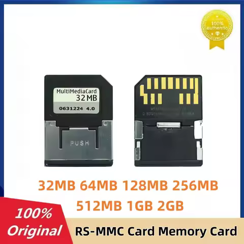 RS MMC Card 2GB 1GB 512MB 256MB 128MB MMC Mobile Multimedia Card 13Pin RS-MMC Memory Card With Card