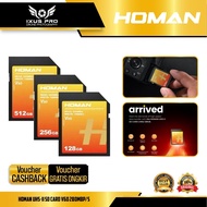 HOMAN UHS-II SD Card 512GB 256GB/ 128GB V60 280Mbp/s - SD Memory Card