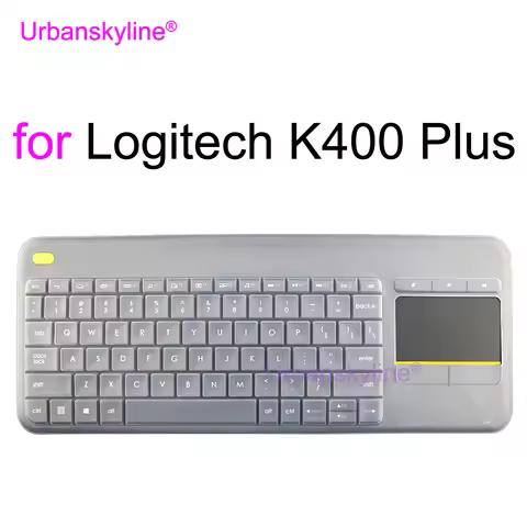 K400 Plus Keyboard Cover for Logitech K400 Plus for Logi K400+ Wireless Silicone Protective Protecto