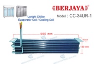 BERJAYA Cooling Coil - CC34UR-1 Evaporator Coil Blower-Refrigerator Chiller Freezer -Peti Sejuk Spar