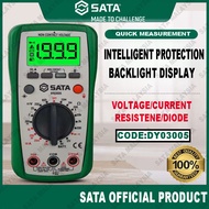 SATA AC/DC Digital Multimeter DY03005 Electrician Tools Sata Tools Professional Electrical Tools Ove