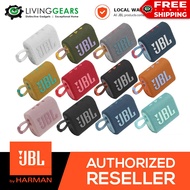 &lt;𝐀𝐔𝐓𝐇𝐄𝐍𝐓𝐈𝐂&gt; JBL GO 3 Ultra Portable Waterproof Bluetooth Compact Speaker