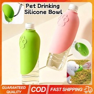 Portable Pet Drinking Silicone Bowl Outdoor Dog Feeding Water Bottle Water Drinking Cup for Pets Rev