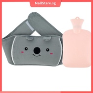 Hot Water Bottle Soft Warm Hot Water Pouch with Plush Waist Cover Cute Rubber Hot Water Bag Bottle SHOPSKC0941
