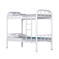Double Decker Bed Frame Double Bed Loft Bed High Low Iron Bed Double Layer Student Dormitory Staff Apartment Dormitory Double Bed Construction Site Shelf Bed