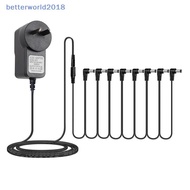 [modamaven] US/UK/EU Plug 1 To 5 DC 9V 1A Guitar Pedal Power Supply Adapter AC 100-240V Musical Inst