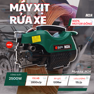 Máy xịt rửa xe gia đình mini  2500w  áp lực cao 120bar  motor đồng Hiệu Muskita trọn bộ phụ kiện  M2