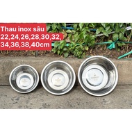 Genuine CHERRY Premium Deep Stainless Steel Brass in All Sizes 22cm to 40cm