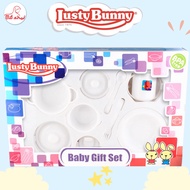 LB-1274 White Feeding Set Gift L 9pcs Baby Feeding Utensils Baby Feeding Equipment