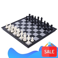 International Chess Set Magnetic Chess Game Board Set with Folding Chess Board Portable Travel Educa