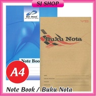 A4 Soft Cover Note Book 80 pages | A4 Craft Cover Notebook | A4 Note Book | A4 Kraft Cover Buku Nota