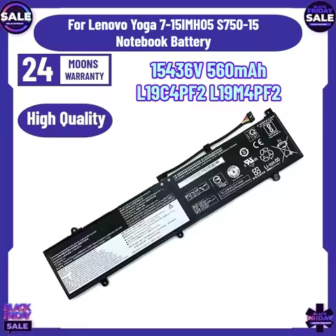 15436V 560mAh L19C4PF2 L19M4PF2 Laptop Battery for Lenovo Yoga 7-15IMH05 S750-15 Notebook Battery