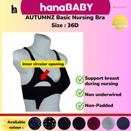 AUTUMNZ Nursing Bra SIZE-36D Basic Non-Padded Non-underwired Bra Menyusu Tanpa Besi Tanpa Span