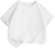 เสื้อยืดเด็ก 2568 เสื้อลาย สงกรานต์ สีขาว สีดำ คอกลม แขนสั้น ลายการ์ตูนน่ารักหลวม 90-150CM