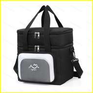 B4 Double-layer lunch bag multi-functional for office workers lunchbox handbag insulated bag 4B