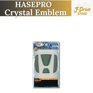 HASEPRO Crystal Emblem for Honda Fit GE6/7/8/9 - Rear Crystal Black Badge - Premium Car Accessory
