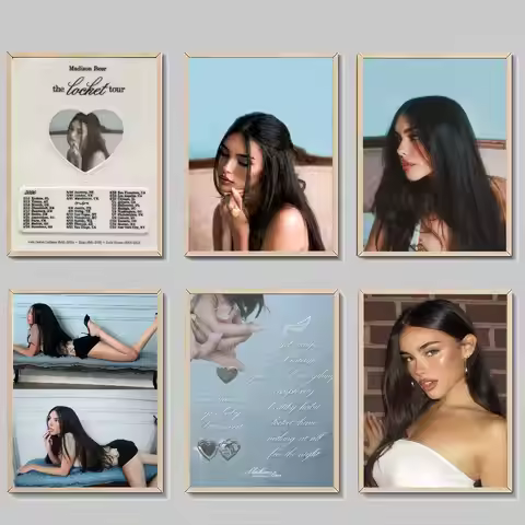 Singer Madison Beer Locket High-End Anime Posters Sticky Whitepaper Prints Posters Artwork Kawaii Ro