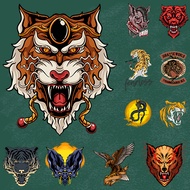 Iron-On Patch 130. Shirt Pattern Work set 13 Including Animals (C) Easy To Iron Hot Rolled Film Shee